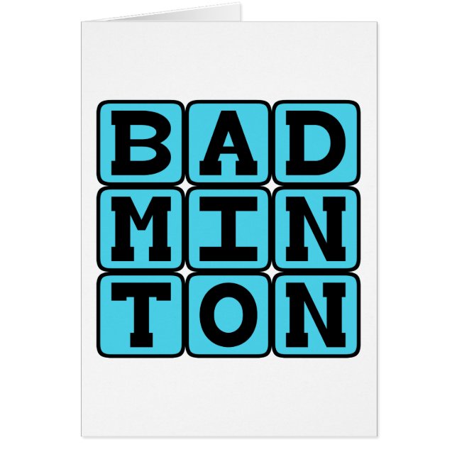 Badminton, Racquet Sport (Voorkant)