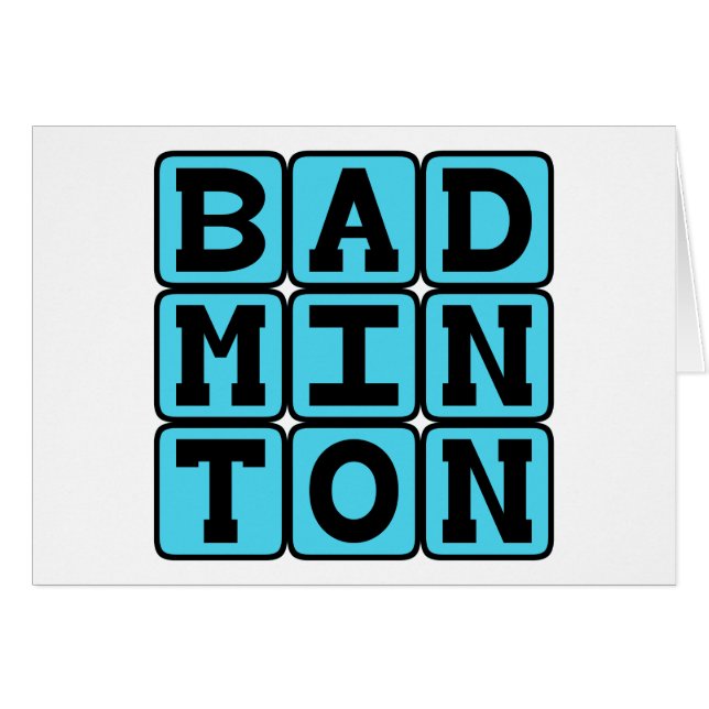 Badminton, Racquet Sport (Voorkant Horizontaal)