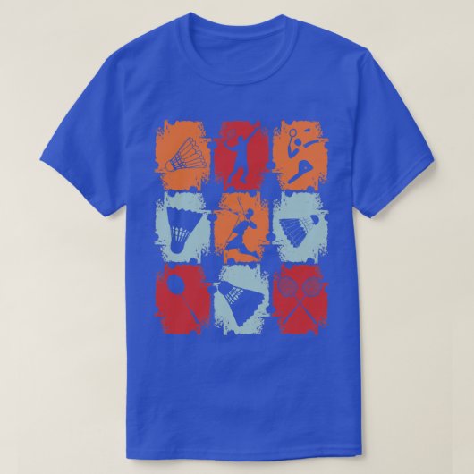 Badminton Retro 3 T-shirt (Design voorkant)