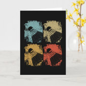 Badminton Retro  Kaart (Gele Bloem)