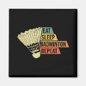 Badminton Retro  Magneet (Voorkant)