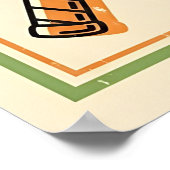  Badminton - Retro Racket Art Poster (Hoek)