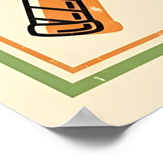  Badminton - Retro Racket Art Poster (Hoek)