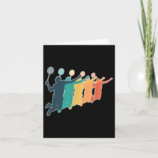 Badminton Retro Racket  Kaart (Voorkant)