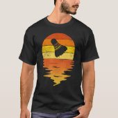 Badminton retro sunset 70s  Badminton T-shirt (Voorkant)