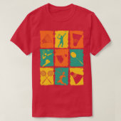 Badminton Retro T-shirt (Design voorkant)