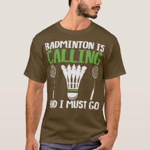 Badminton roept de Rackets van de spellen van de s T-shirt