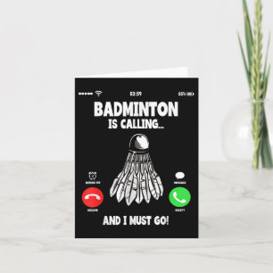 Badminton roept en ik moet shuttle gaan kaart