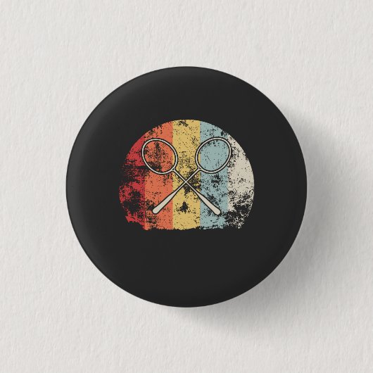 Badminton ronde button 3,2 cm (Voorkant)
