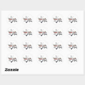 Badminton Ronde Sticker (Vel)