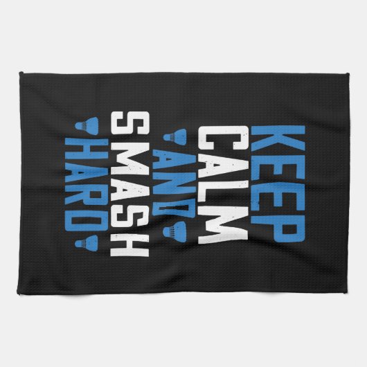 Badminton - rustig houden en hard slaan theedoek (Horizontaal)