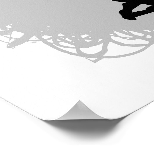 Badminton Scribble Style Poster (Hoek)