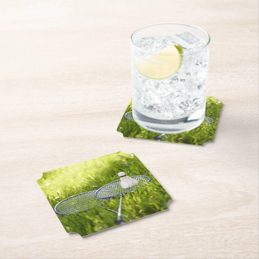 Badminton Set to Go Kartonnen Onderzetters (Insitu)