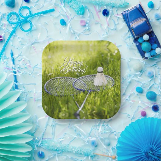 Badminton Set to Go Papieren Bordje (Feest)