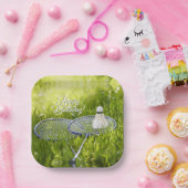 Badminton Set to Go Papieren Bordje (Feest)