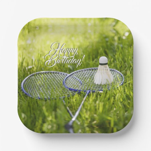 Badminton Set to Go Papieren Bordje (Voorkant)