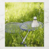 Badminton Set to Go Wijn Etiket (Enkel label)