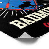Badminton shirt Funny Cat liefhebber Badminton spe Poster (Hoek)