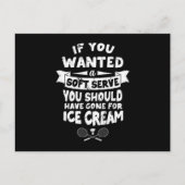Badminton Shirt Joke Soft Serve Quote Badminton Briefkaart (Voorkant)