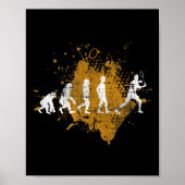 Badminton Shuttle Badminton Player Evolution Poster (Voorkant)