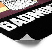 Badminton Shuttle Badminton Player Poster (Hoek)