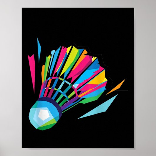 Badminton Shuttle Badminton Poster (Voorkant)