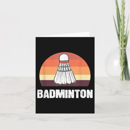 Badminton Shuttle Badminton Speler  Kaart (Voorkant)