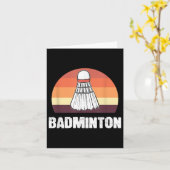 Badminton Shuttle Badminton Speler  Kaart (Gele Bloem)