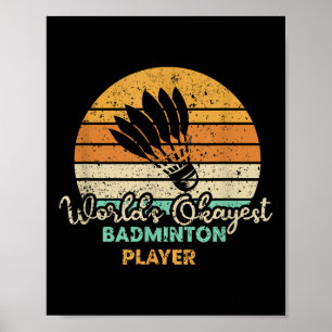 Badminton Shuttle Ball Sport Tennis Serveren Poster