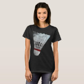 Badminton Shuttle Birdie T-shirt Speler Gift Ide (Voorkant volledig)