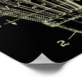  Badminton Shuttle Blueprint Patent Poster (Hoek)