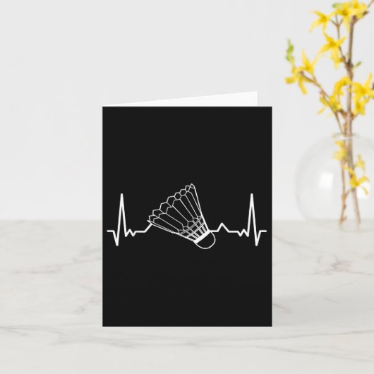 Badminton Shuttle Court Game Sport Hartslag Badmi Kaart (Gele Bloem)