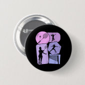 Badminton Shuttle Dames Meisjes Ronde Button 5,7 Cm (Voorkant /achterkant)