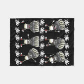 Badminton Shuttle Dancing 4 Fleece Deken (Voorkant (Horizontaal))