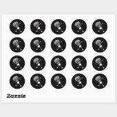 Badminton Shuttle Dansen  Ronde Sticker (Vel)