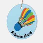 Badminton Shuttle Design Ornament (Links)