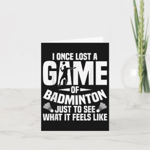 Badminton Shuttle Eenmaal Verloren Shuttle Speler  Kaart