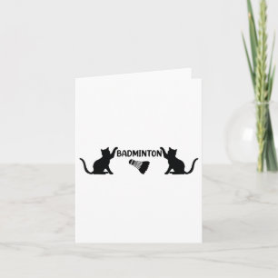 Badminton Shuttle en Katten - Cool Badminton Shutt Kaart
