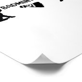 Badminton Shuttle en Katten - Cool Badminton Shutt Poster (Hoek)