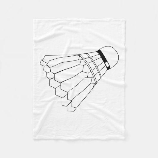 Badminton shuttle fleece deken (Voorkant)