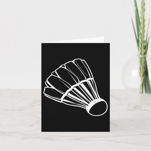 Badminton Shuttle Game Indoor Sports  Kaart (Voorkant)