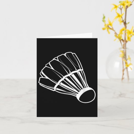 Badminton Shuttle Game Indoor Sports Kaart (Gele Bloem)