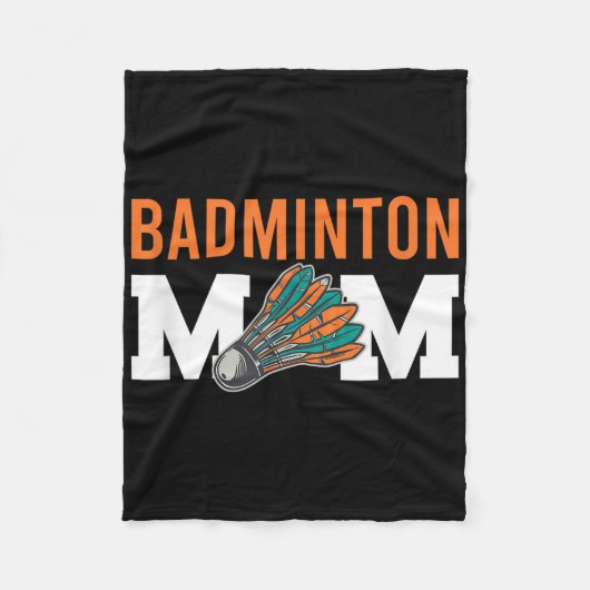 Badminton Shuttle Gezegden Fleece Deken (Voorkant)
