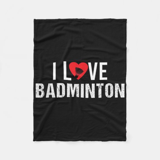 Badminton Shuttle Gezegden Fleece Deken (Voorkant)