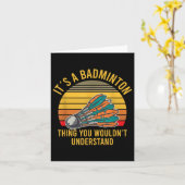 Badminton Shuttle Gezegden Kaart (Gele Bloem)