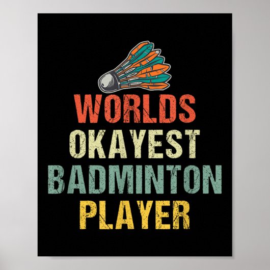 Badminton Shuttle Gezegden Poster (Voorkant)