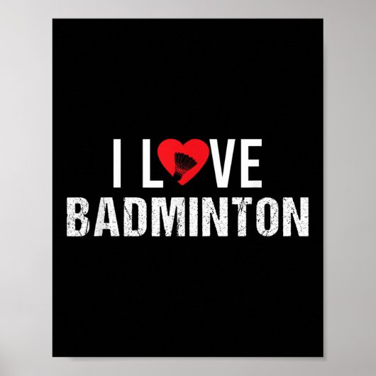 Badminton Shuttle Gezegden Poster (Voorkant)