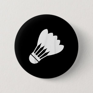 Badminton Shuttle Grappige Sport Speler Cool Cadea Ronde Button 5,7 Cm