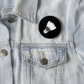 Badminton Shuttle Grappige Sport Speler Cool Cadea Ronde Button 5,7 Cm (In situ)