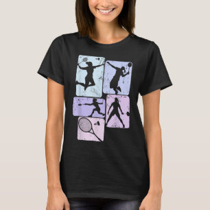 Badminton Shuttle Hartslag Cool Ontwerp Voor Vrouw T-shirt